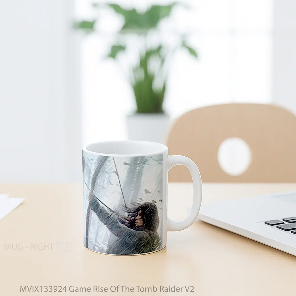 Mug Game Rise Of The Tomb Raider V2 Cangkir Gamer - All-side / Desain