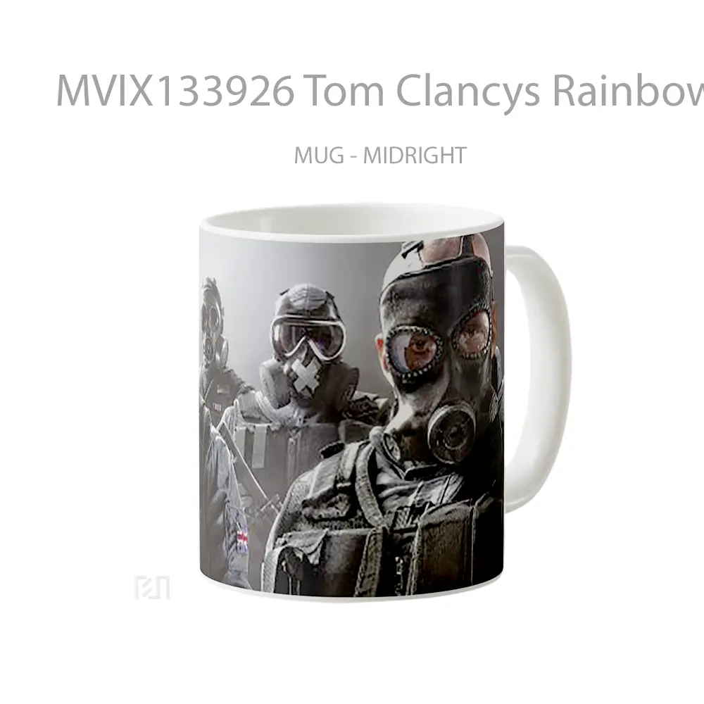 Mug Tom Clancys Rainbow Six Siege Gelas Keramik Unik - All-side / Desain