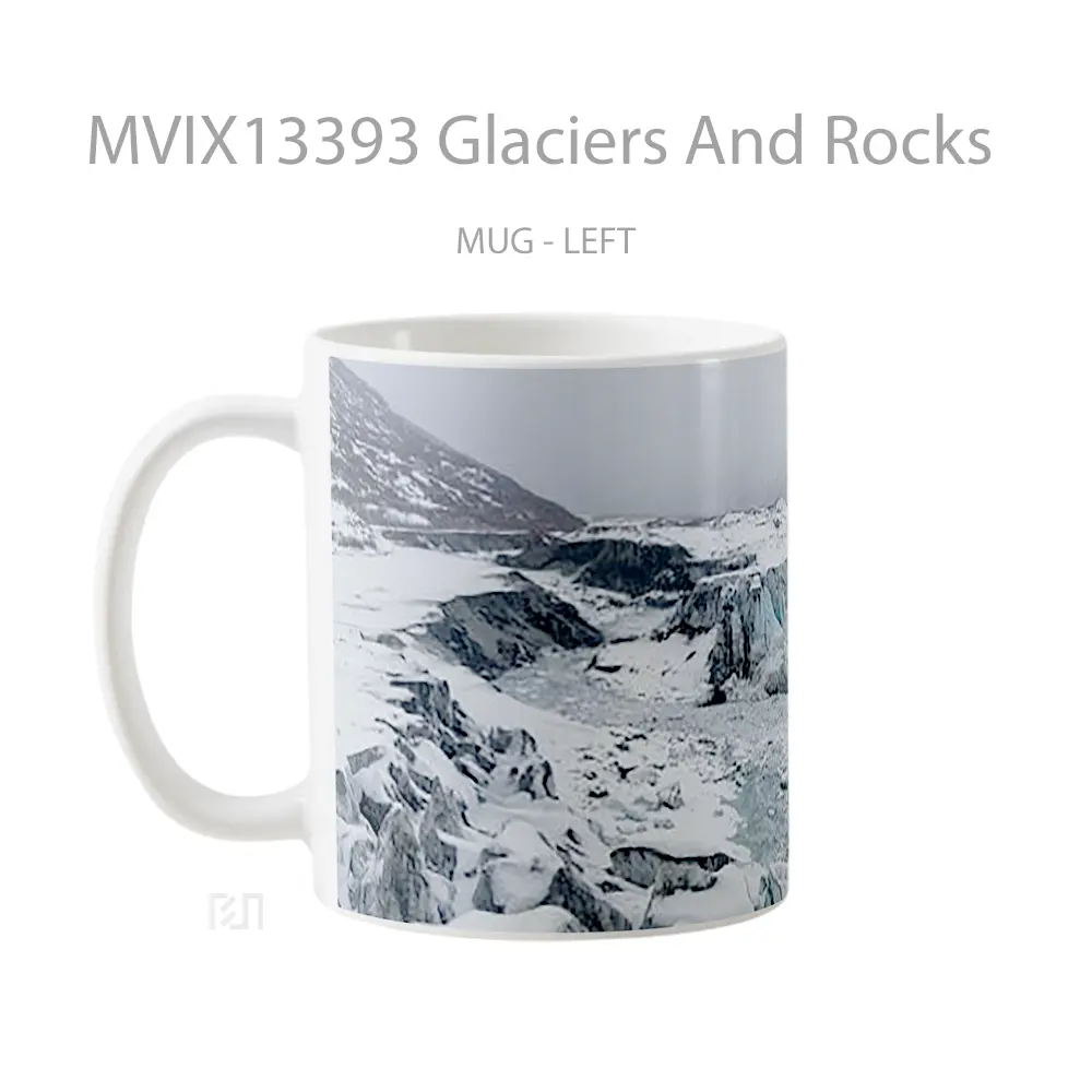 Mug Glaciers And Rocks Gelas Keramik Unik - All-side / Desain