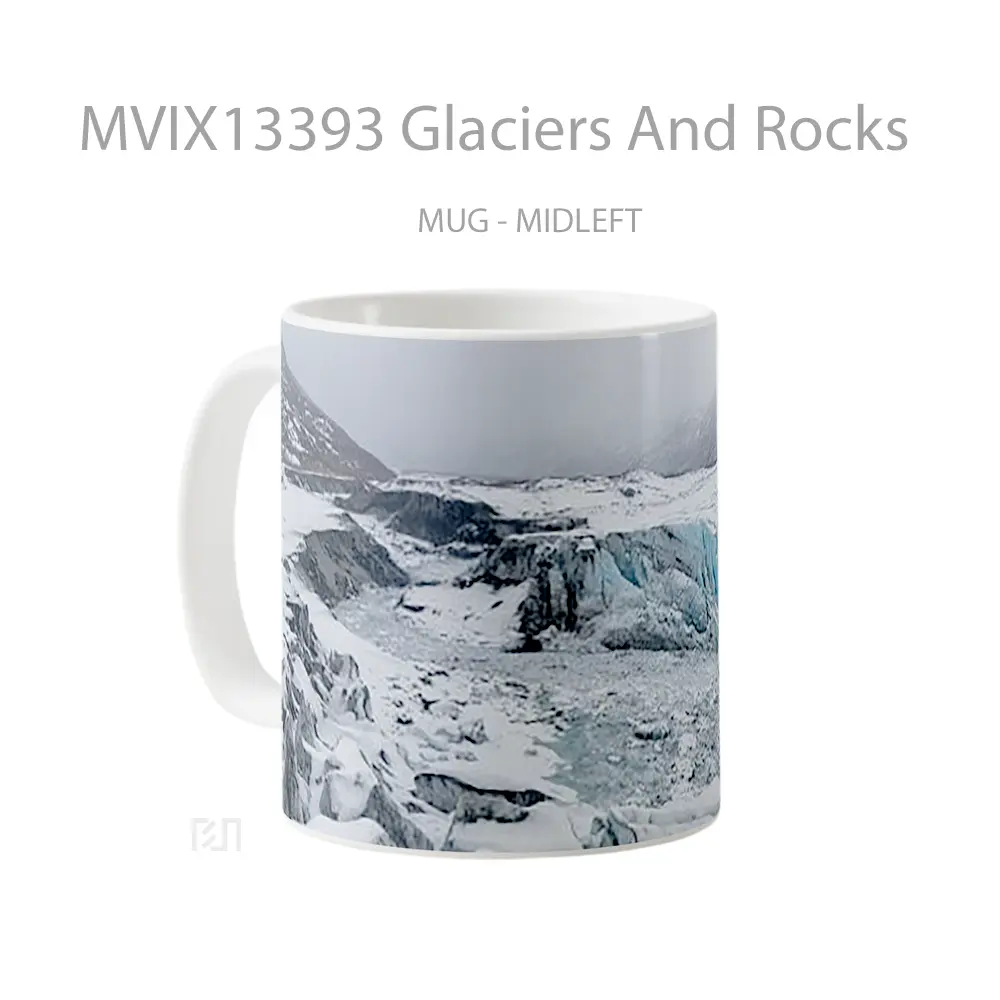 Mug Glaciers And Rocks Gelas Keramik Unik - All-side / Desain