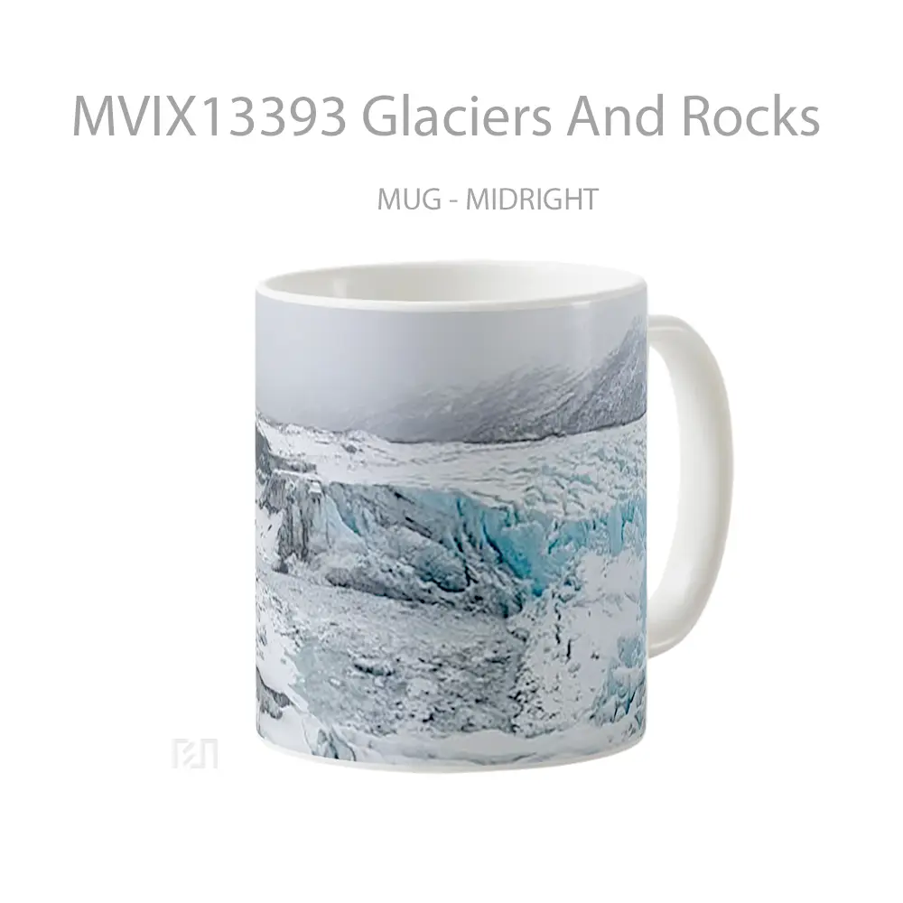 Mug Glaciers And Rocks Gelas Keramik Unik - All-side / Desain