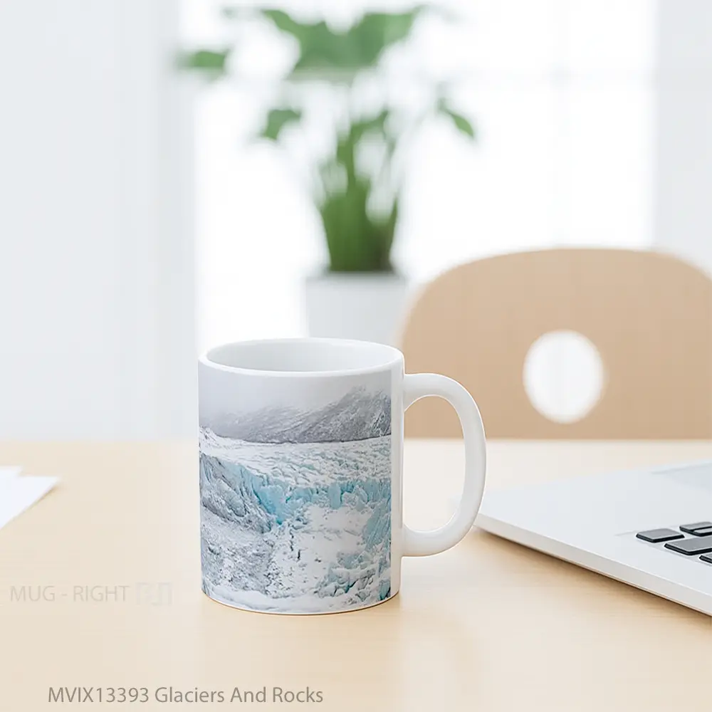 Mug Glaciers And Rocks Gelas Keramik Unik - All-side / Desain