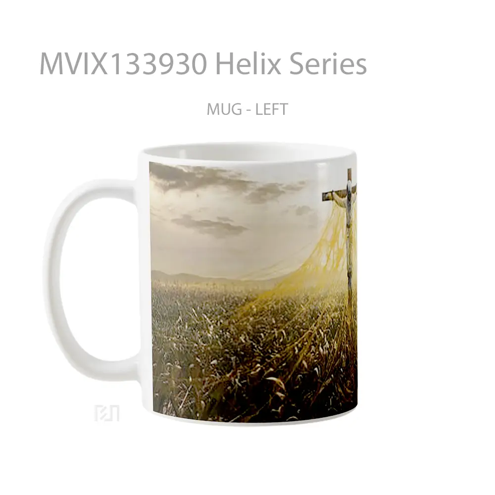 Mug Helix Series Gelas Keramik Unik - All-side / Desain
