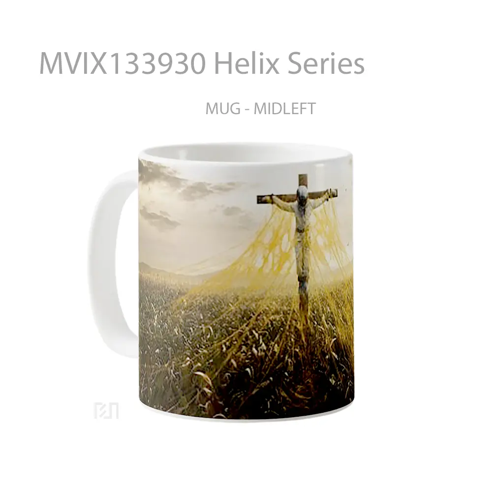 Mug Helix Series Gelas Keramik Unik - All-side / Desain