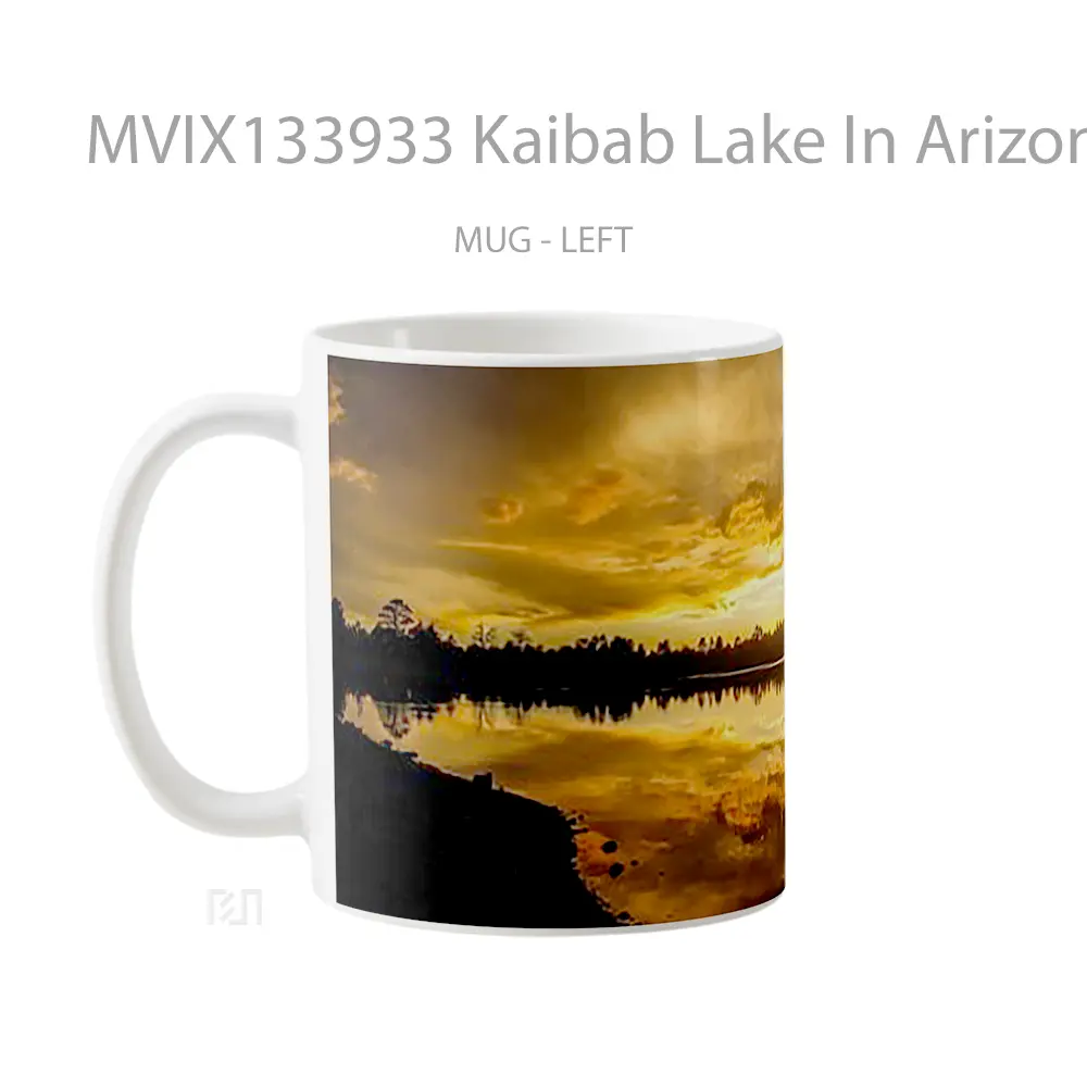 Mug Kaibab Lake In Arizona Gelas Pemandangan Alam - All-side / Desain