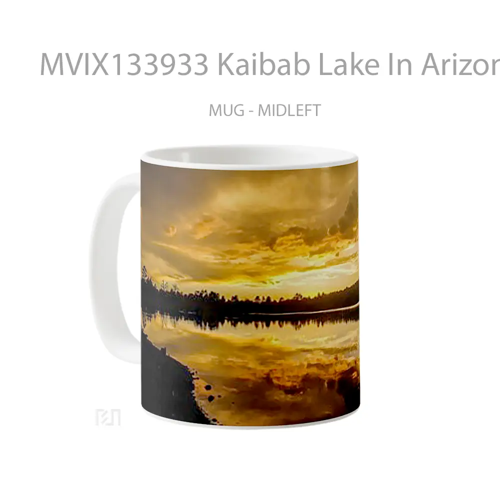 Mug Kaibab Lake In Arizona Gelas Pemandangan Alam - All-side / Desain