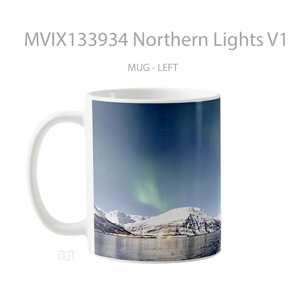 Mug Northern Lights V1 Gelas Keramik Unik - All-side / Desain