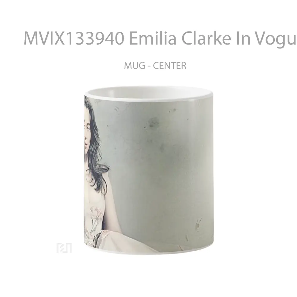 Mug Emilia Clarke In Vogue Gelas Keramik Unik