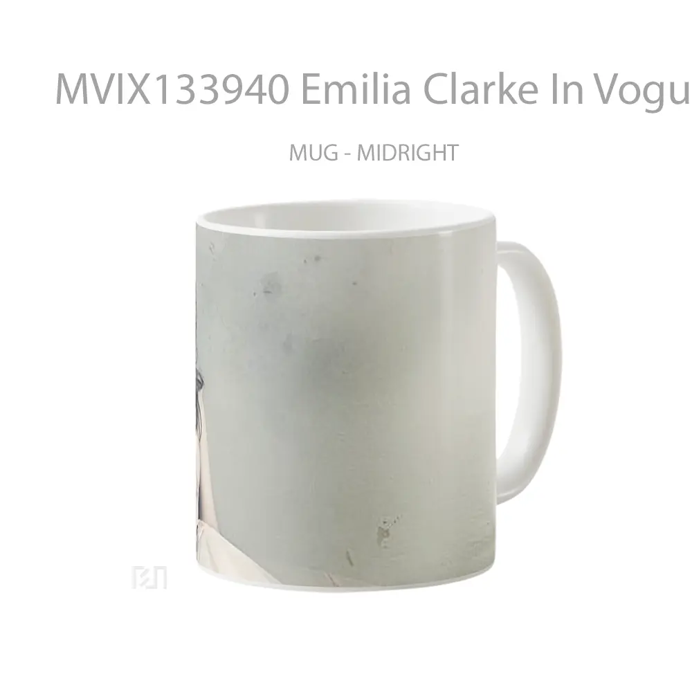 Mug Emilia Clarke In Vogue Gelas Keramik Unik - All-side / Desain