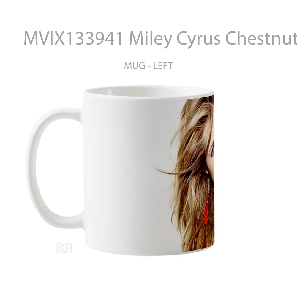 Mug Miley Cyrus Chestnut V1 Gelas Selebriti - All-side / Desain