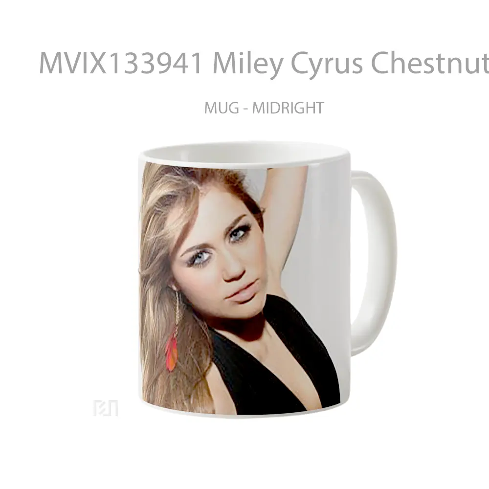 Mug Miley Cyrus Chestnut V1 Gelas Selebriti - All-side / Desain