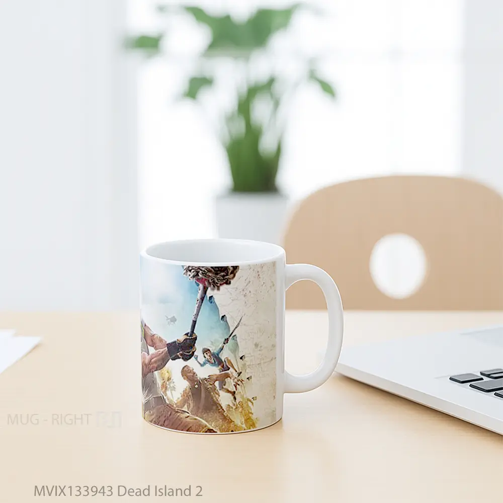 Mug Dead Island 2 Gelas Pemandangan Alam - All-side / Desain