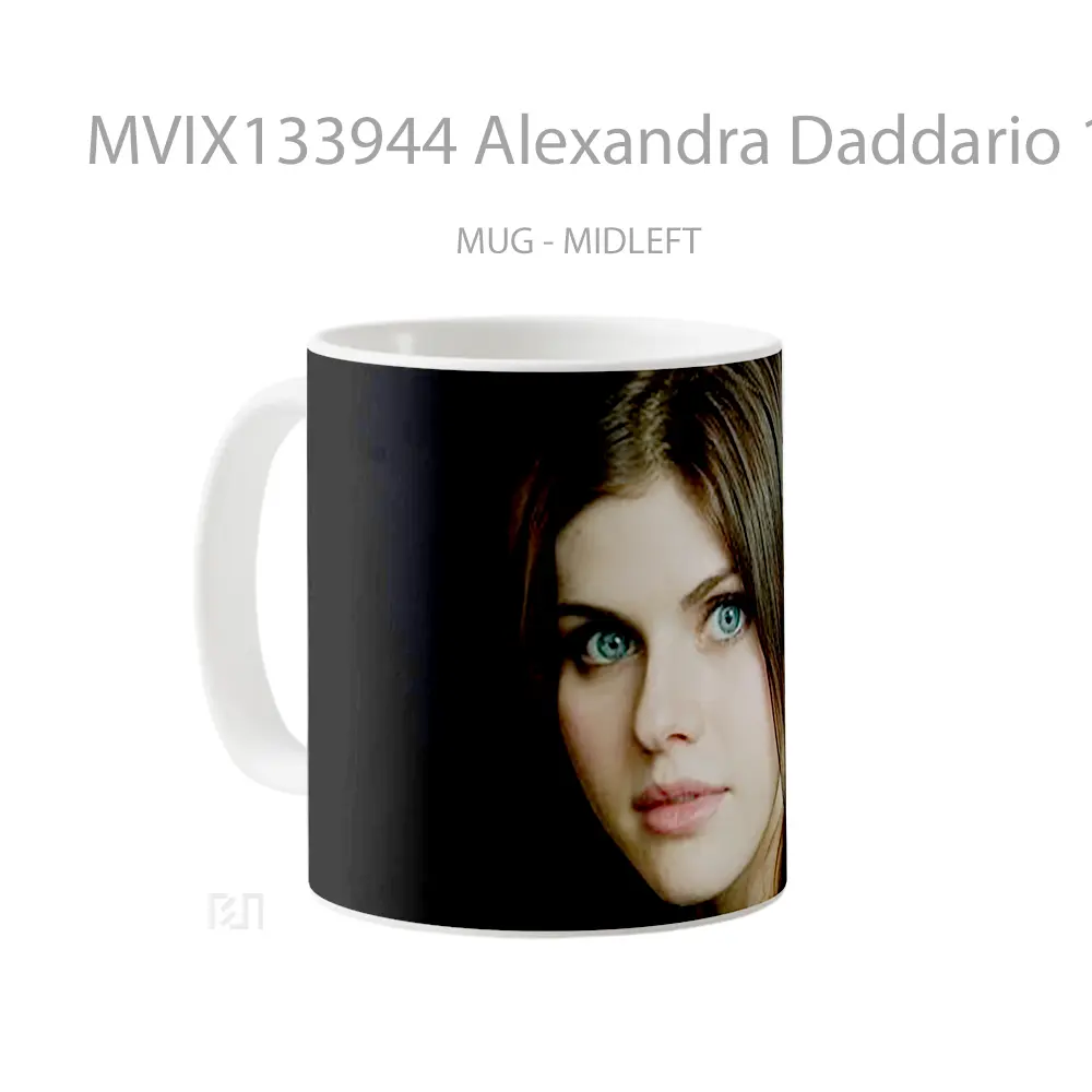 Mug Alexandra Daddario 1 Gelas Selebriti - All-side / Desain