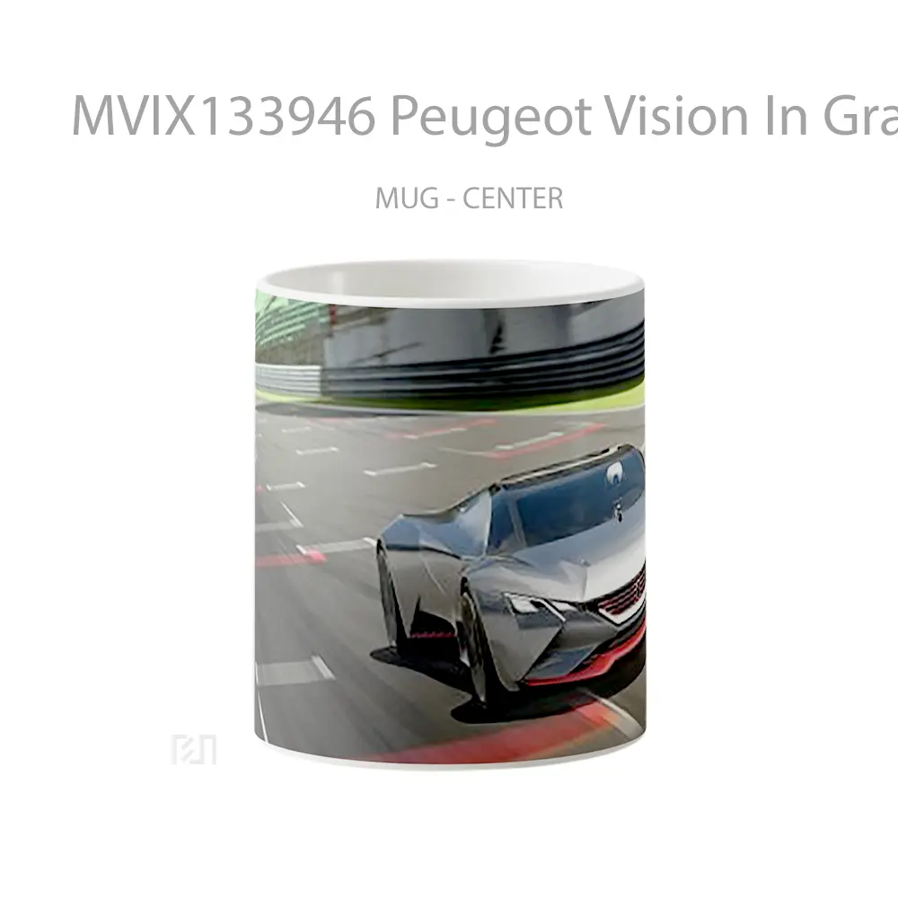 Mug Peugeot Vision In Gran Turismo Gelas Superhero