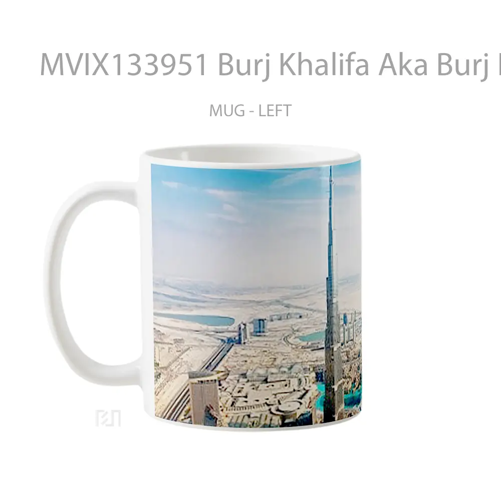 Mug Burj Khalifa Aka Burj In Dubai Gelas Keramik Unik - All-side / Desain