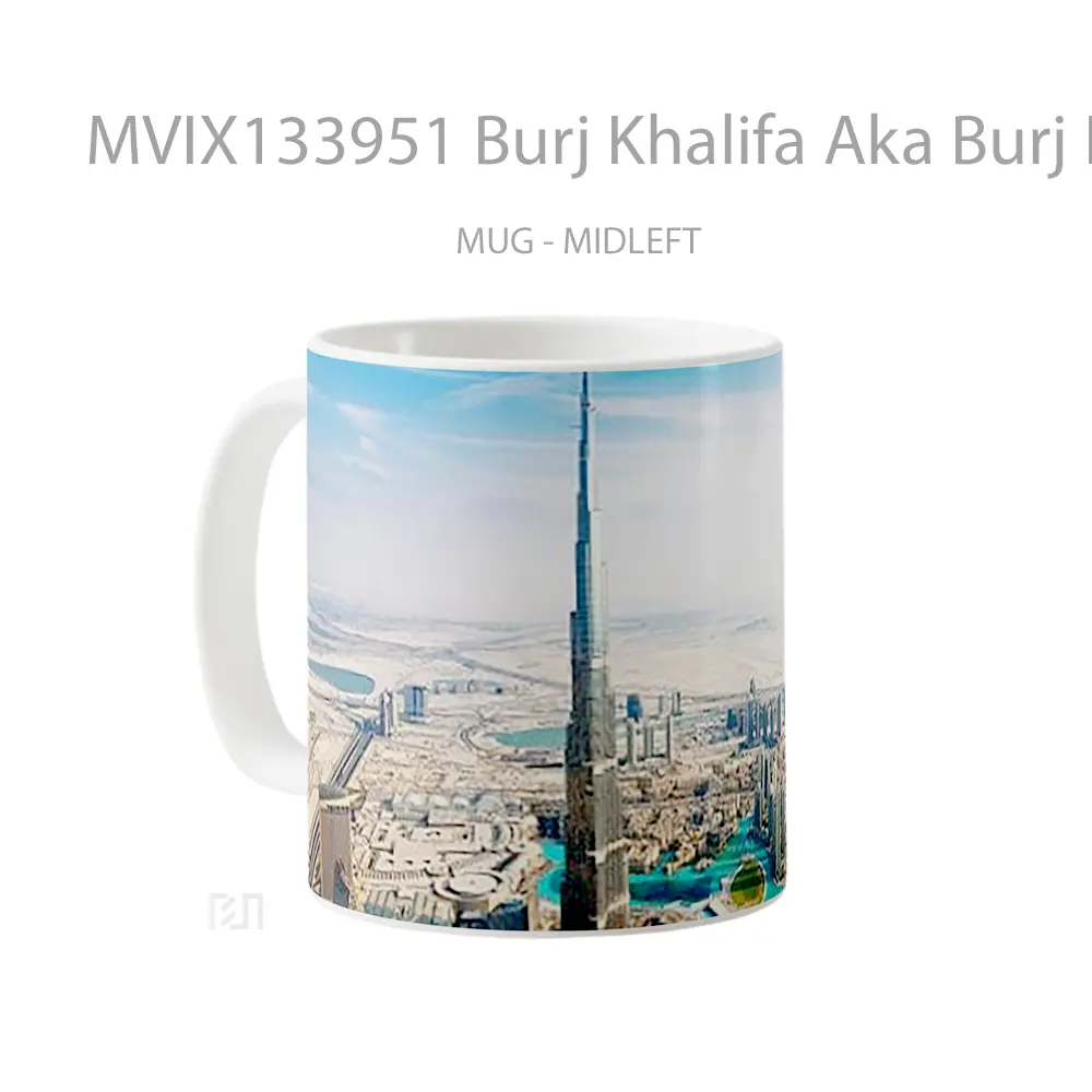 Mug Burj Khalifa Aka Burj In Dubai Gelas Keramik Unik - All-side / Desain