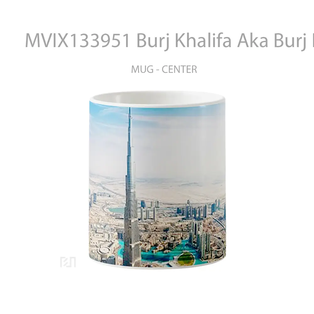 Mug Burj Khalifa Aka Burj In Dubai Gelas Keramik Unik