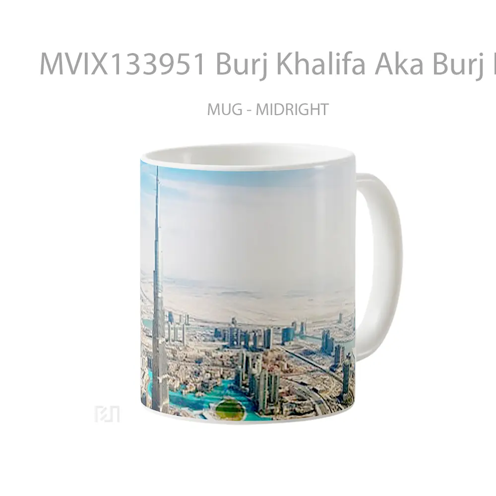 Mug Burj Khalifa Aka Burj In Dubai Gelas Keramik Unik - All-side / Desain