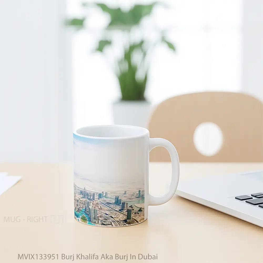 Mug Burj Khalifa Aka Burj In Dubai Gelas Keramik Unik - All-side / Desain