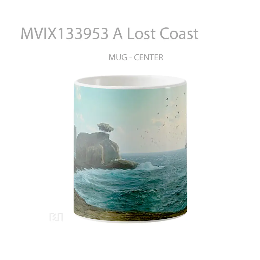 Mug A Lost Coast Gelas Keramik Unik