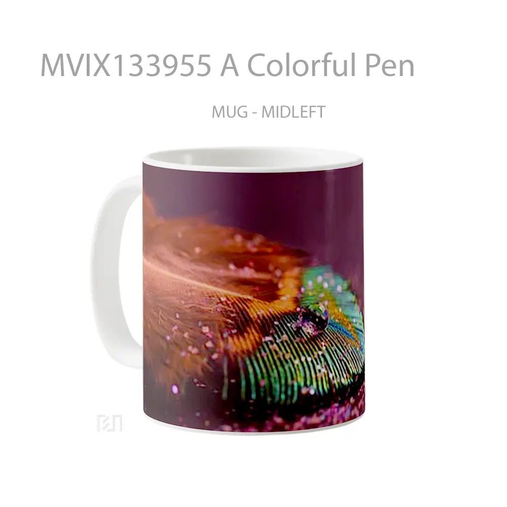 Mug A Colorful Pen Gelas Keramik Unik - All-side / Desain