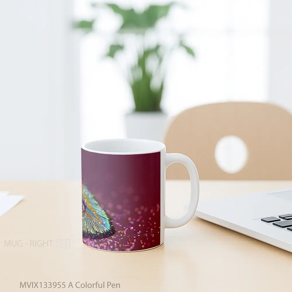 Mug A Colorful Pen Gelas Keramik Unik - All-side / Desain