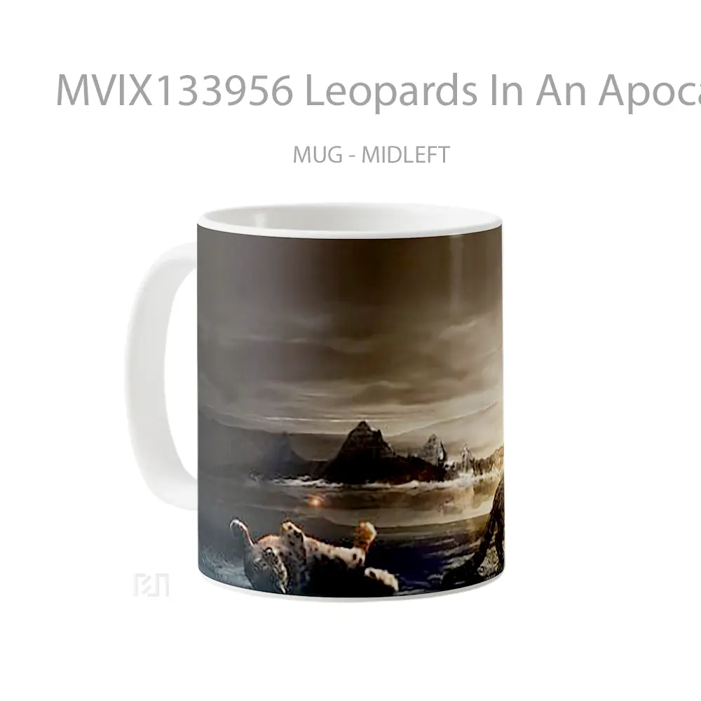 Mug Leopards In An Apocalyptic World Gelas Keramik Unik - All-side / Desain