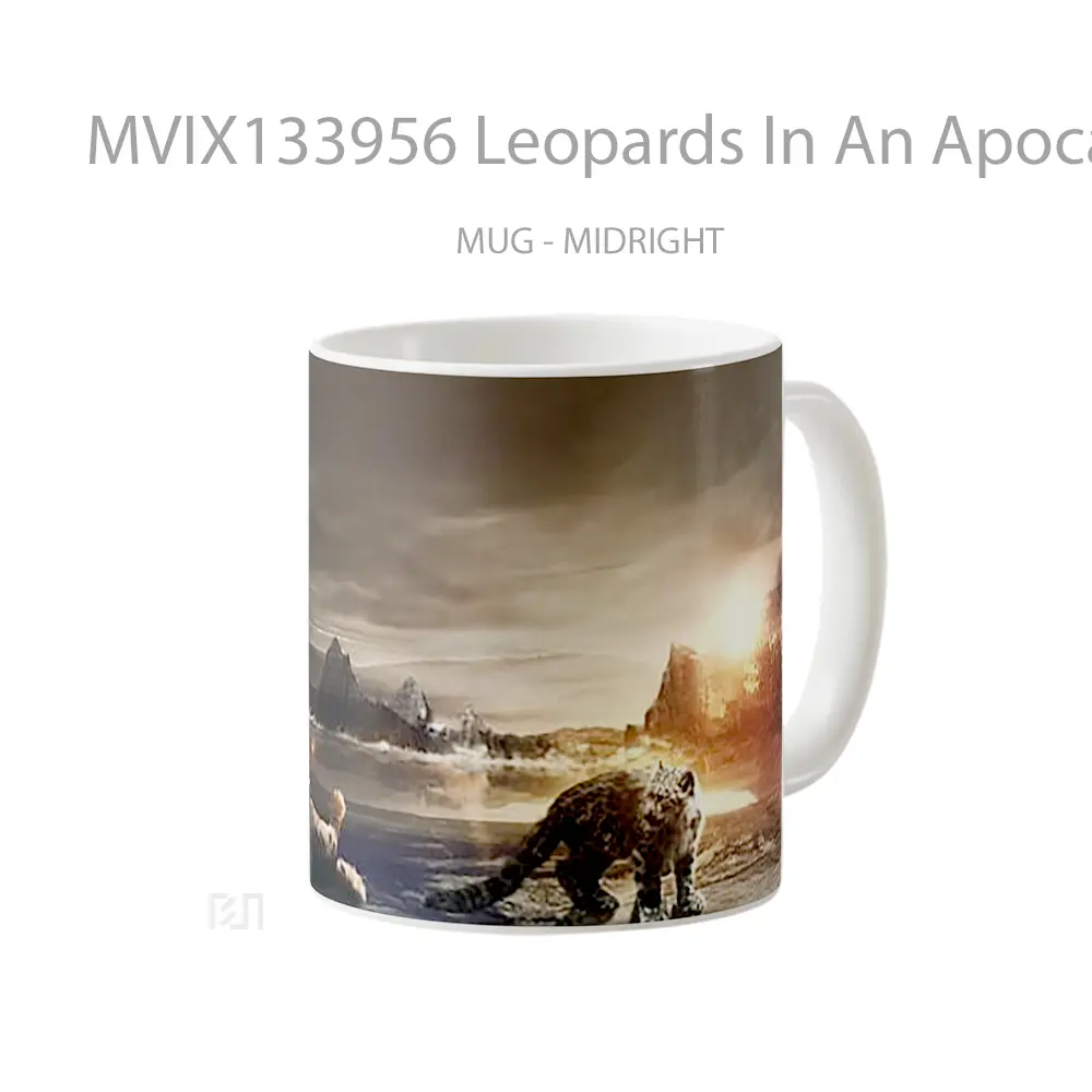 Mug Leopards In An Apocalyptic World Gelas Keramik Unik - All-side / Desain