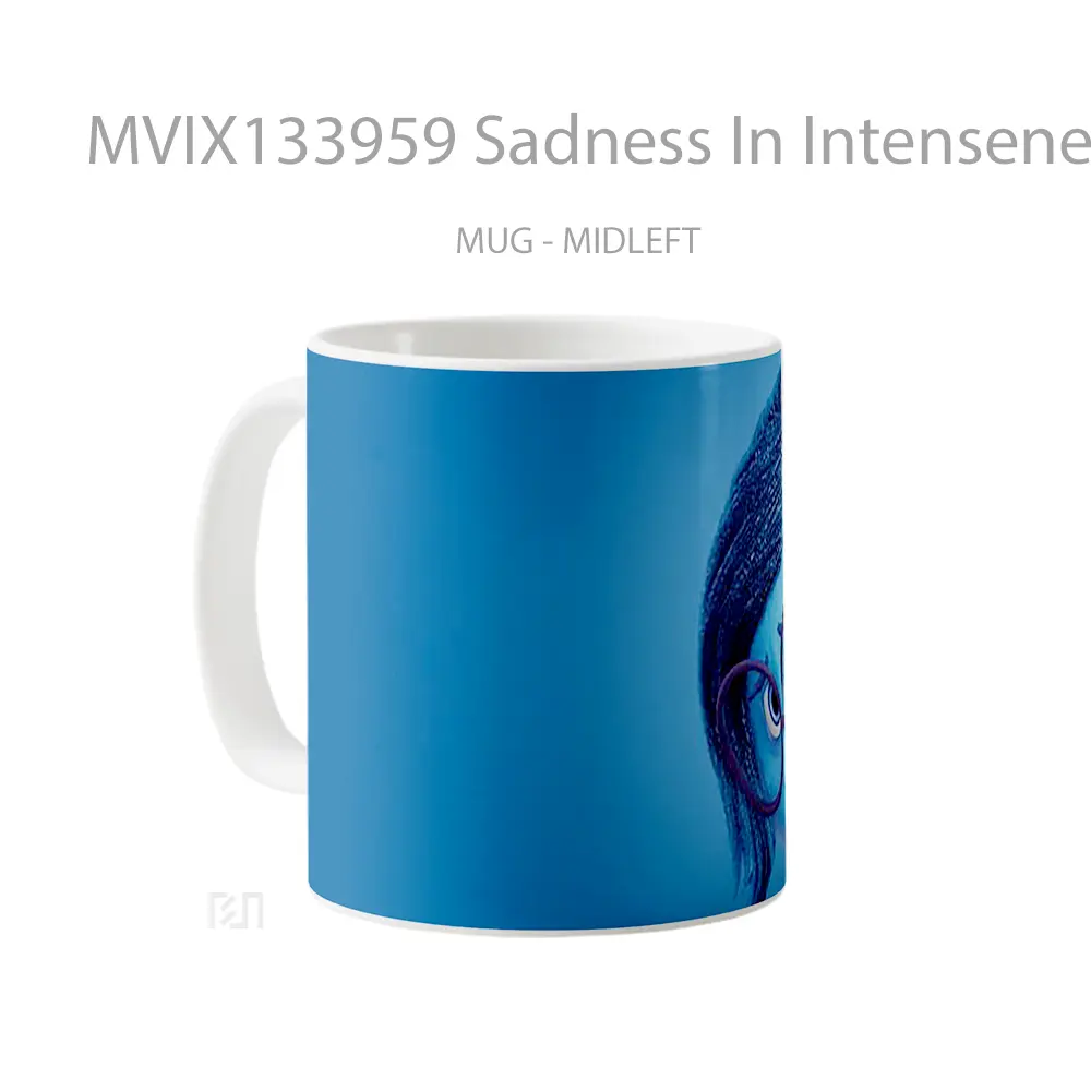 Mug Sadness In Intenseness Gelas Keramik Unik - All-side / Desain
