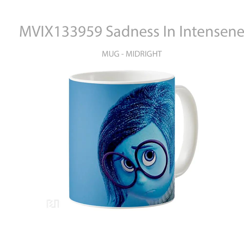 Mug Sadness In Intenseness Gelas Keramik Unik - All-side / Desain