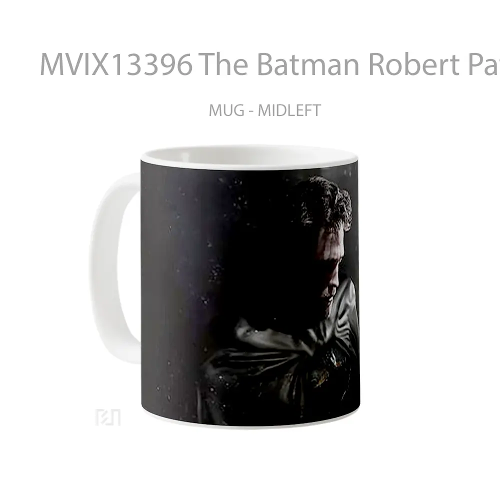 Mug The Batman Robert Pattinson Mask Off Gelas Superhero - All-side / Desain