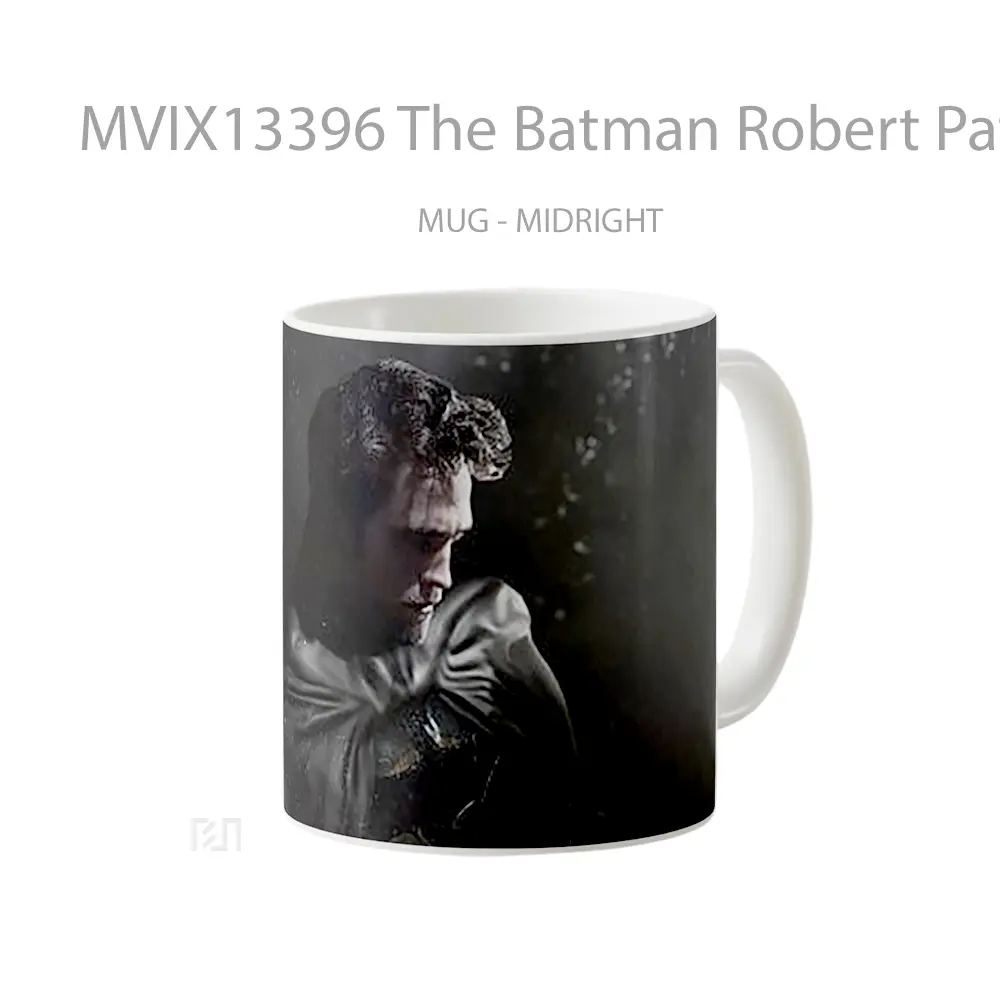Mug The Batman Robert Pattinson Mask Off Gelas Superhero - All-side / Desain