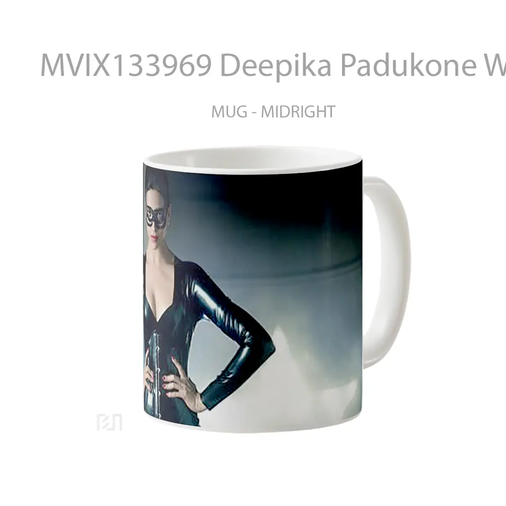 Mug Deepika Padukone With Mask Gelas Keramik Unik - All-side / Desain