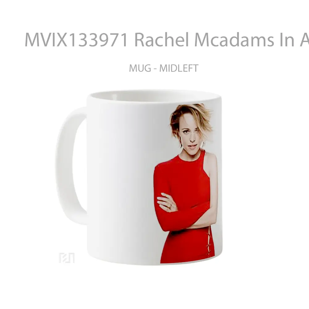 Mug Rachel Mcadams In A Red Dress Gelas Keramik Unik - All-side / Desain