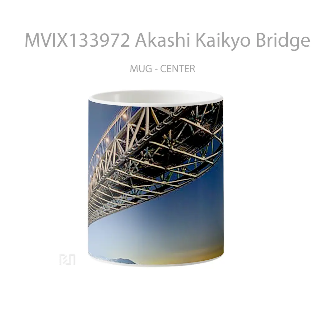 Mug Akashi Kaikyo Bridge Gelas Keramik Unik
