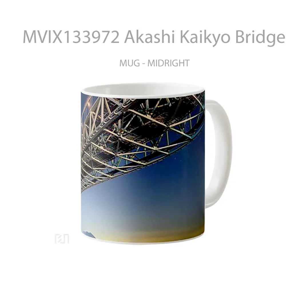 Mug Akashi Kaikyo Bridge Gelas Keramik Unik - All-side / Desain