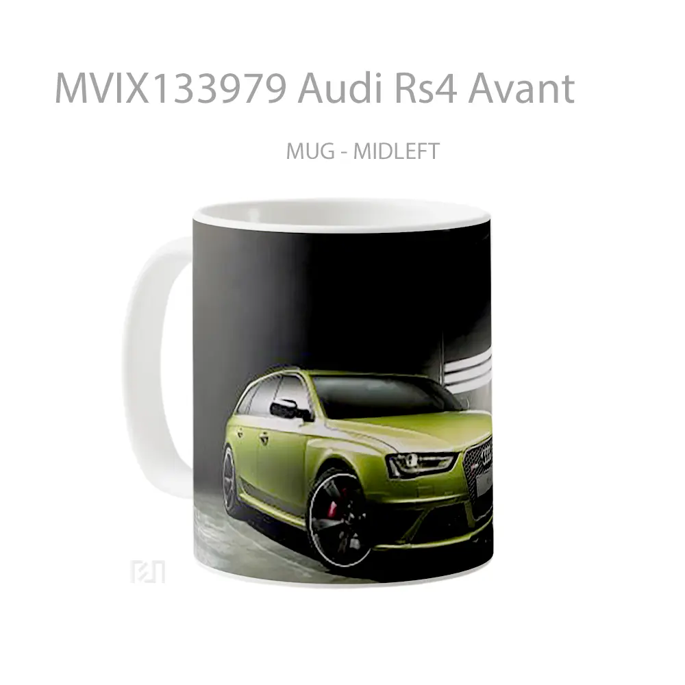 Mug Audi Rs4 Avant Cangkir Mobil - All-side / Desain