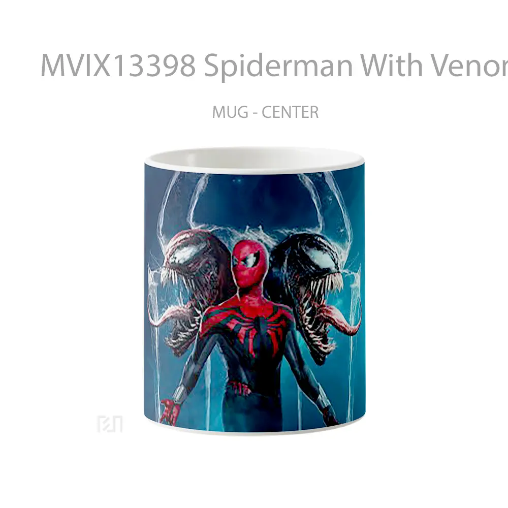 Mug Spiderman With Venom And Carnage Gelas Superhero