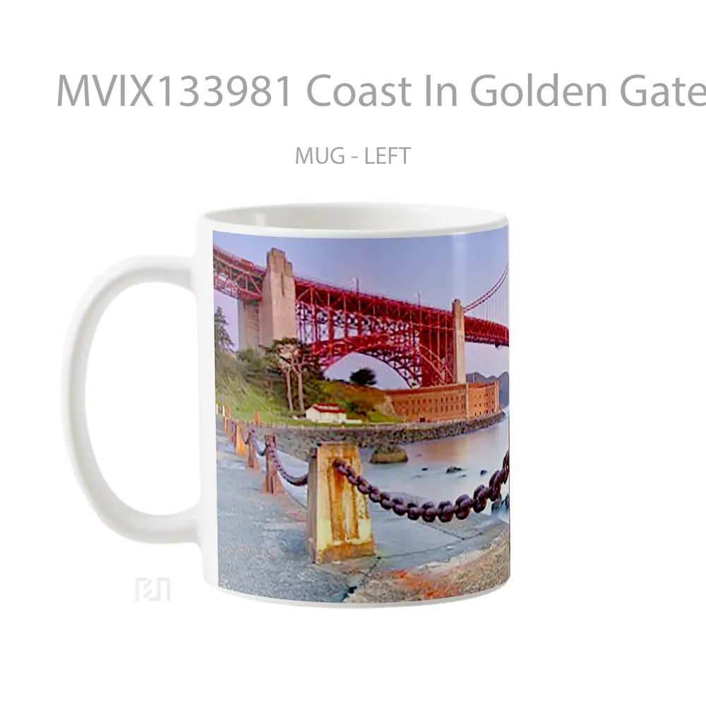 Mug Coast In Golden Gate Gelas Keramik Unik - All-side / Desain