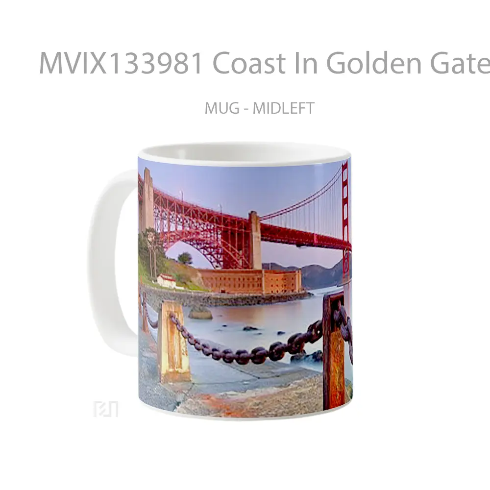 Mug Coast In Golden Gate Gelas Keramik Unik - All-side / Desain