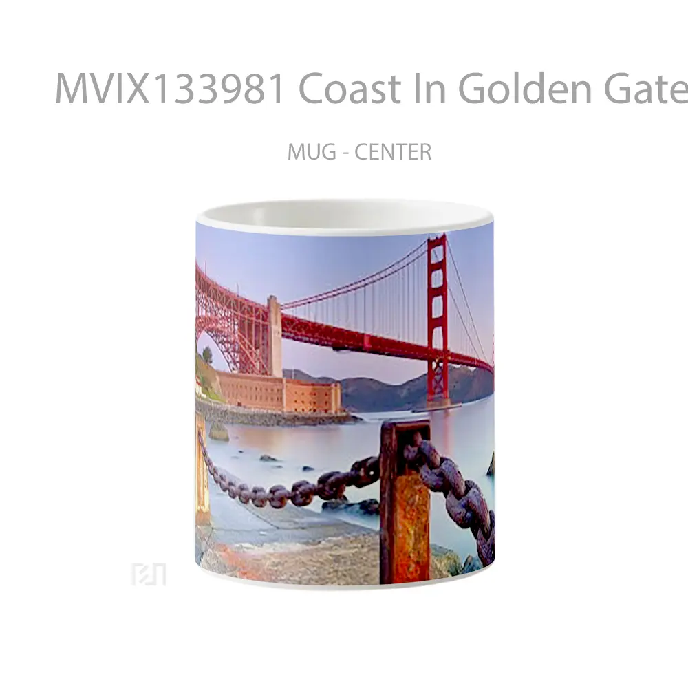 Mug Coast In Golden Gate Gelas Keramik Unik