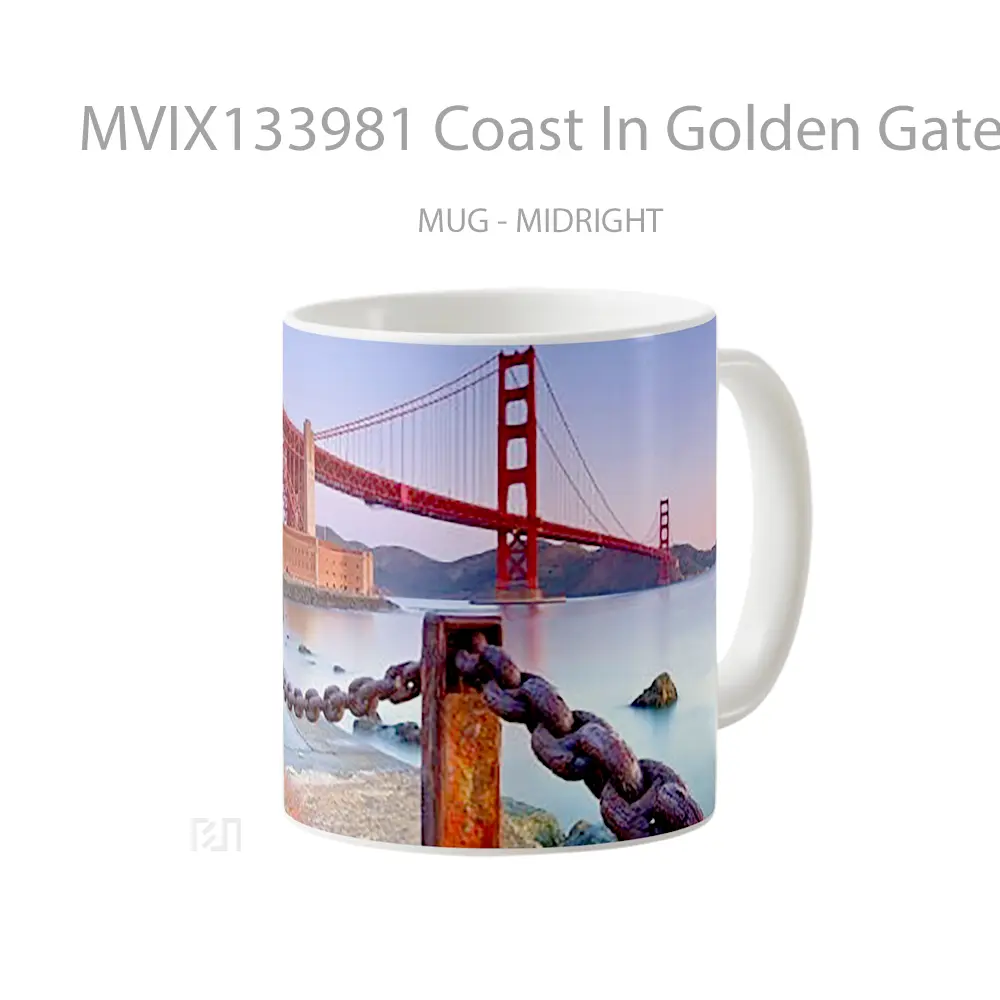 Mug Coast In Golden Gate Gelas Keramik Unik - All-side / Desain