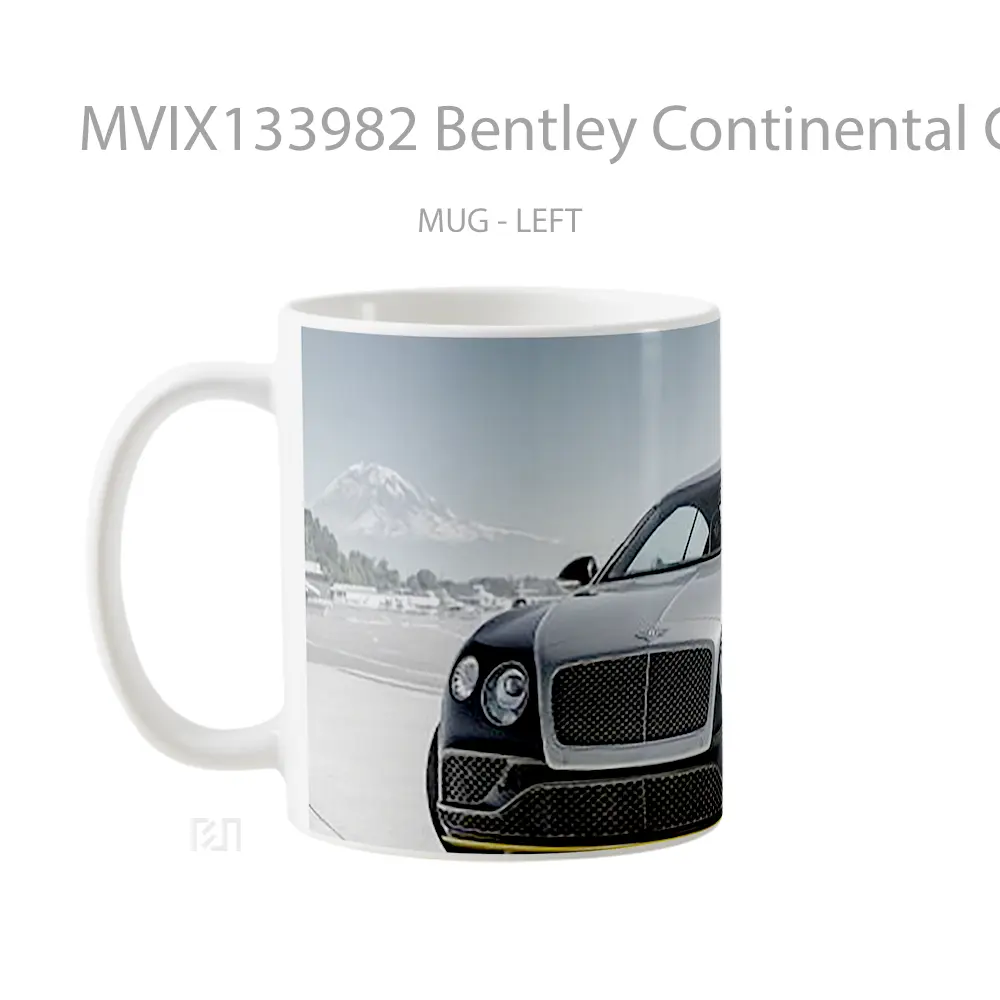 Mug Bentley Continental Gt Cangkir Mobil - All-side / Desain
