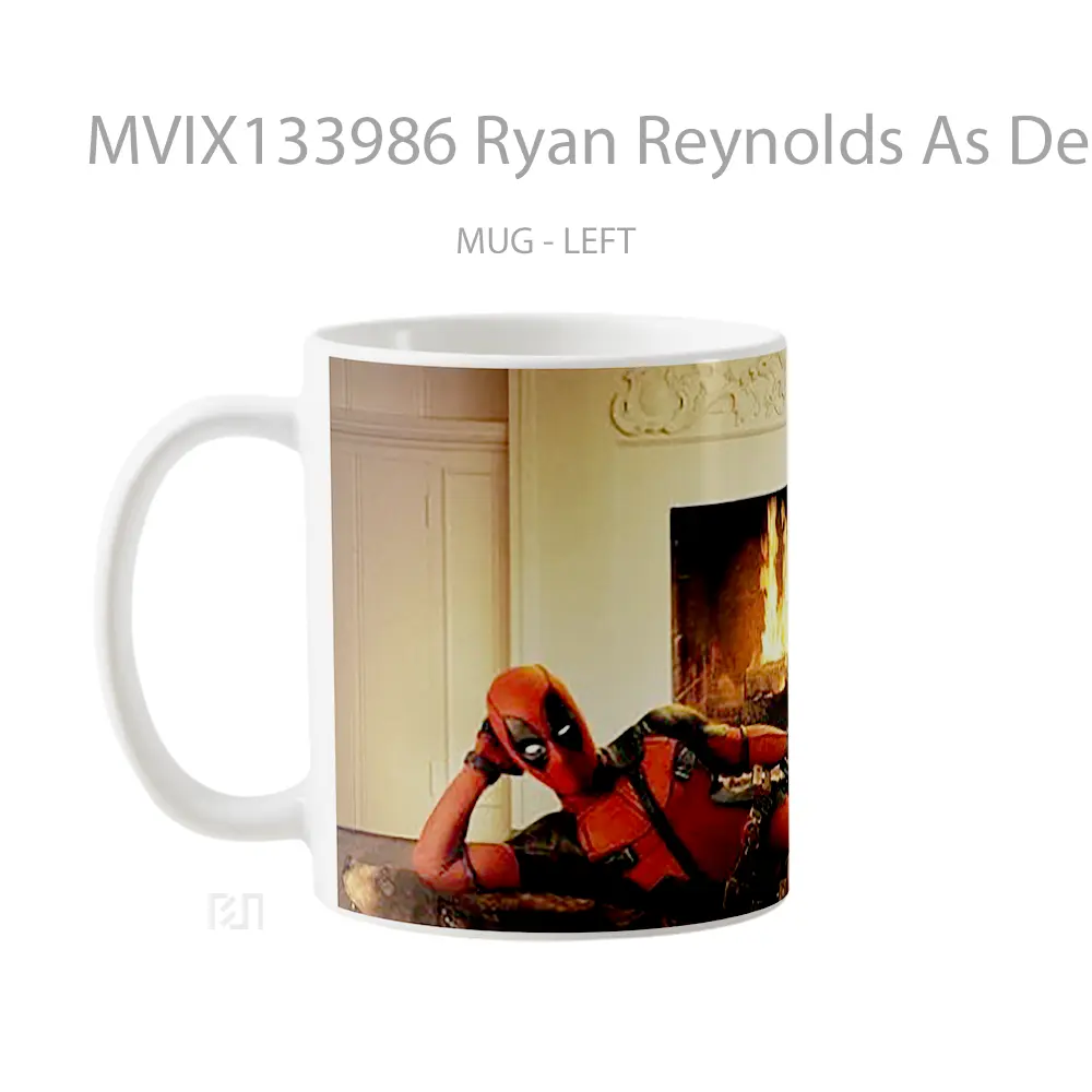 Mug Ryan Reynolds As Deadpool Gelas Superhero - All-side / Desain