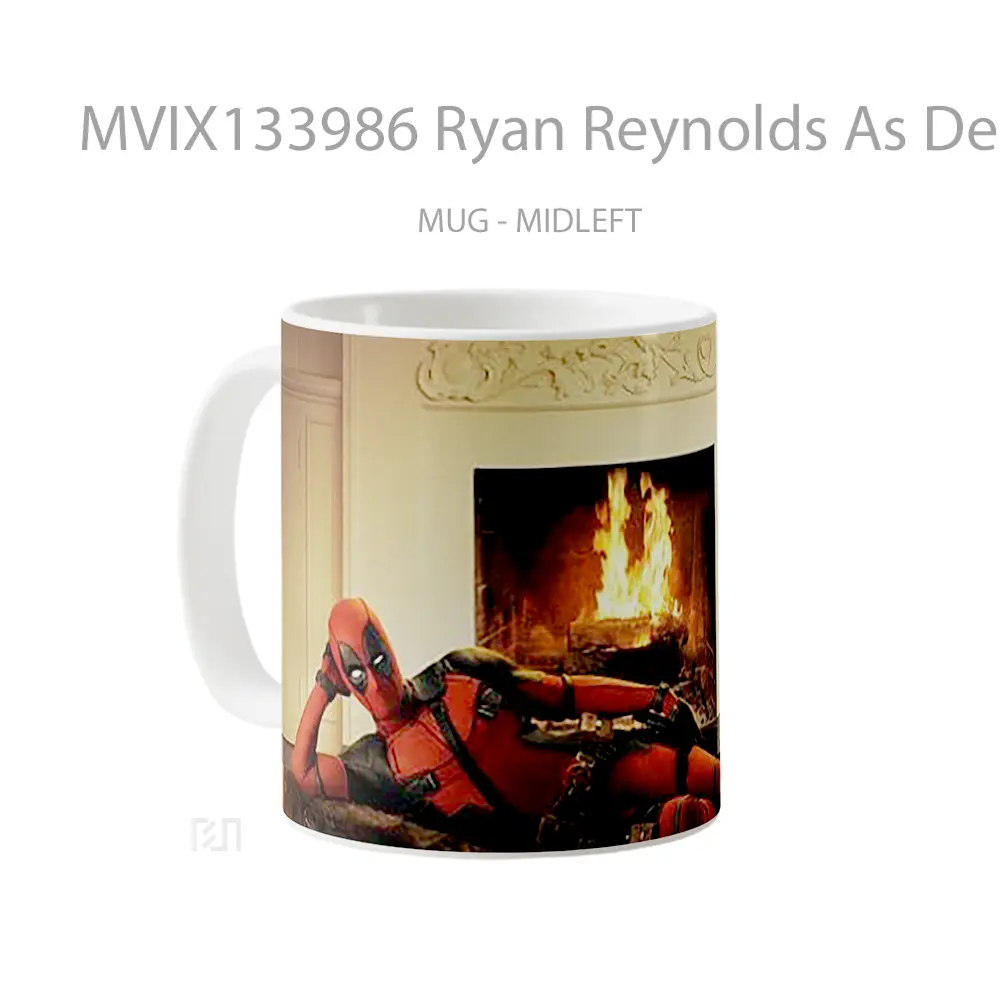 Mug Ryan Reynolds As Deadpool Gelas Superhero - All-side / Desain