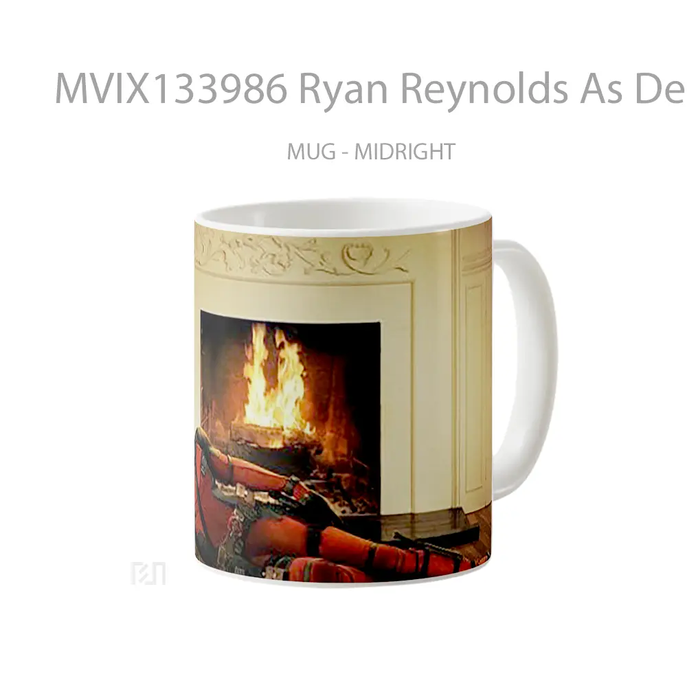 Mug Ryan Reynolds As Deadpool Gelas Superhero - All-side / Desain