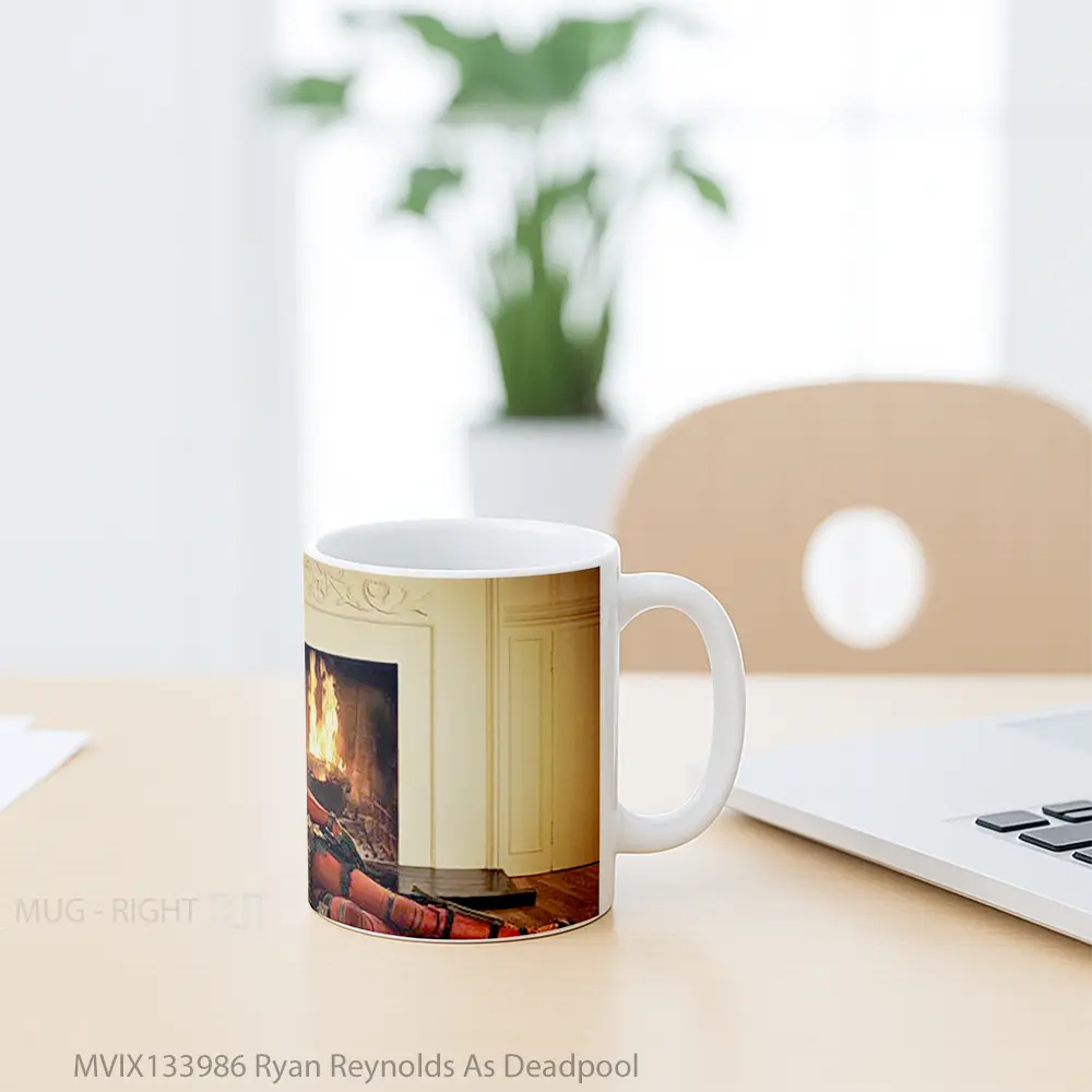 Mug Ryan Reynolds As Deadpool Gelas Superhero - All-side / Desain