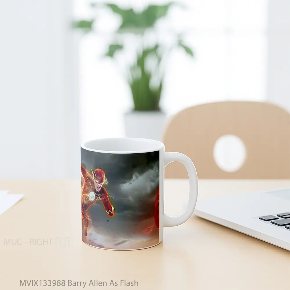 Mug Barry Allen As Flash Gelas Superhero - All-side / Desain