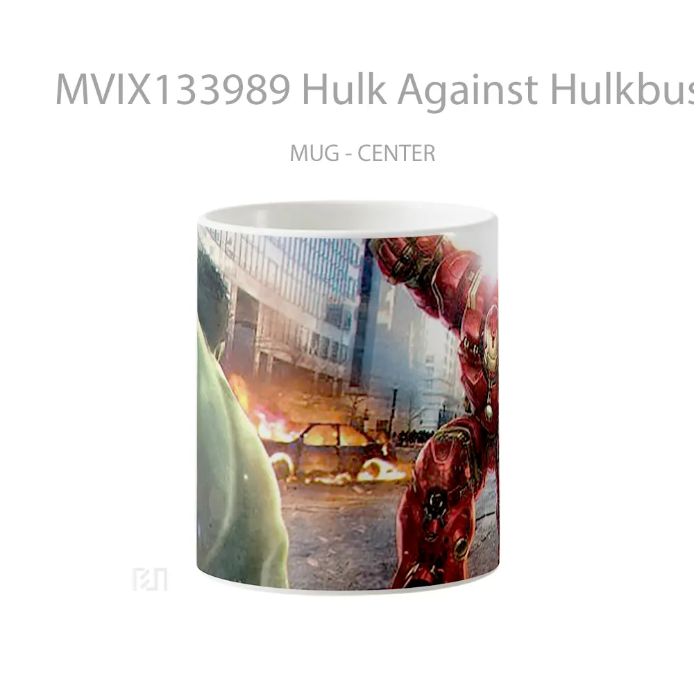 Mug Hulk Against Hulkbuster Gelas Superhero