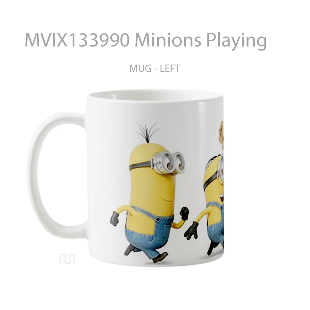 Mug Minions Playing Gelas Kartun - All-side / Desain